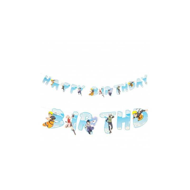 GUIRLANDE HAPPY BIRTHDAY NARUTO SHIPPUNDEN 200 X 16 CM