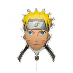 BALLON METALLIQUE VISAGE PERSONNAGE 59.2CM X 71.6CM NARUTO SHIPPUNDEN