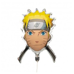 BALLON METALLIQUE VISAGE PERSONNAGE 59.2CM X 71.6CM NARUTO SHIPPUNDEN