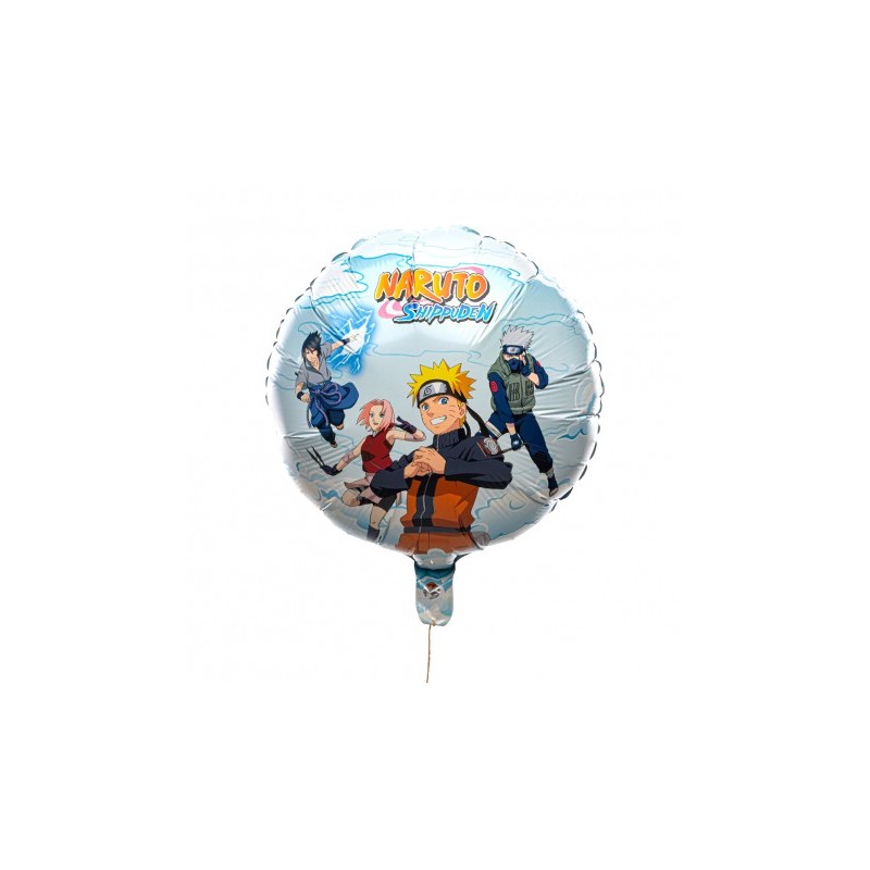 BALLON METALLIQUE ROND NARUTO SHIPPUNDEN 43 CM 