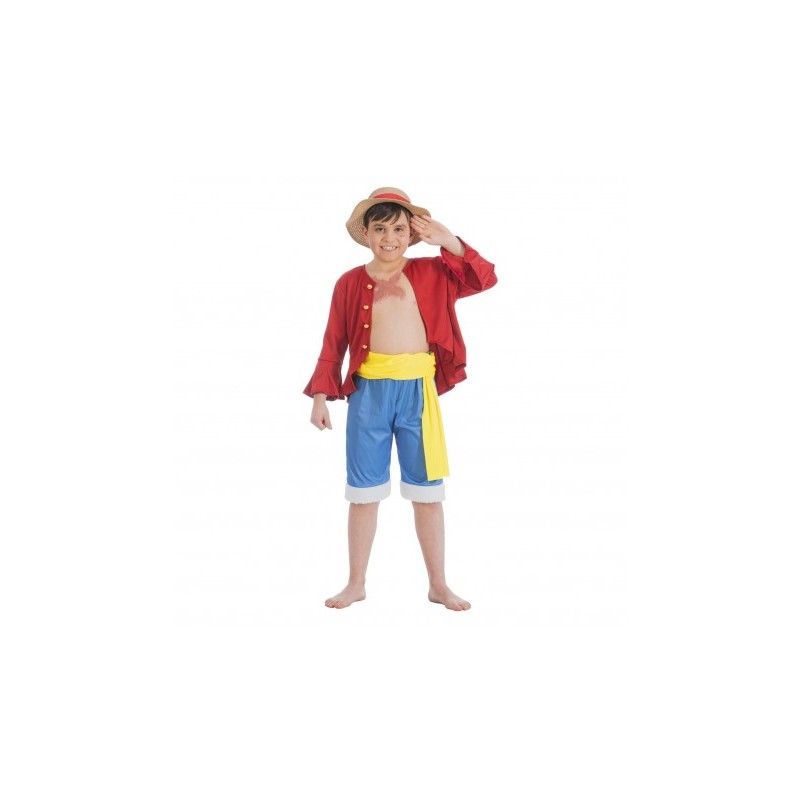 DEGUISEMENT MANGA ONE PIECE LUFFY TAILLE 140