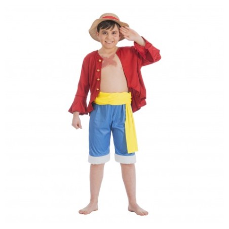 DEGUISEMENT MANGA ONE PIECE LUFFY TAILLE 140