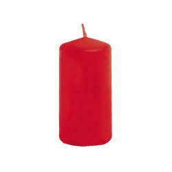 BOUGIE CYLINDRIQUE ROUGE 4 CM X 6 CM