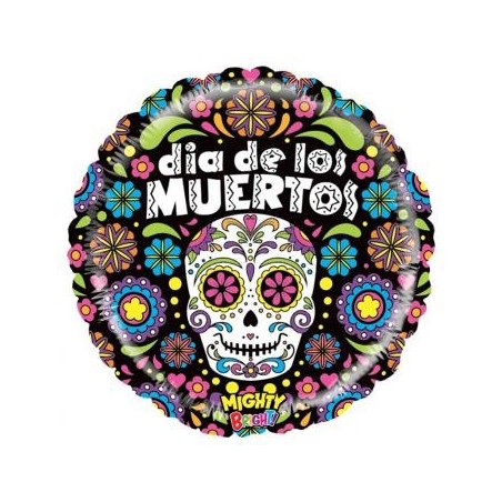 BALLON METALLIQUE HALLOWEEN JOUR DES MORT 46 CM