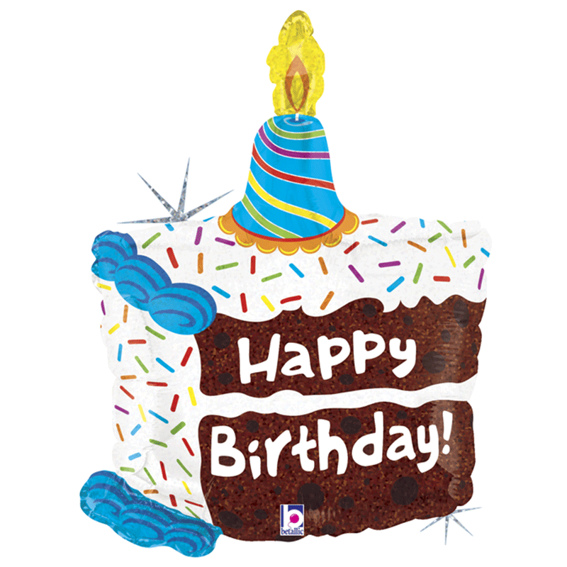 BALLON METALLIQUE CADEAU HAPPY BIRTHDAY 71 CM 