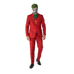 DEGUISEMENT JOKER VILAIN COSTUME ROUGE TAILLE S