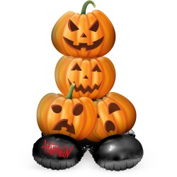 BALLON METALLIQUE  HALLOWEEN  CITROUILLE 46 CM 