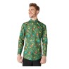 CHEMISE DE NOEL ADULTE  VERTE GUIRLANDE ET SAPIN TAILLE M