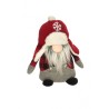 GNOME TRAPEUR LEWIS CASQUETTE ROUGE-GRIS 30 CM X 19 CM X 31 CM