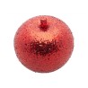 POMME DE NOEL ROUGE PAILLETTE DIA 6 CM X 6 CM DE HAUT