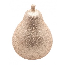 POIRE DE NOEL OR PAILLETTE DIA 5.5 CM X 8,5 CM DE HAUT