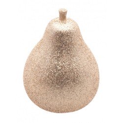 POIRE DE NOEL OR PAILLETTE DIA 5.5 CM X 8,5 CM DE HAUT