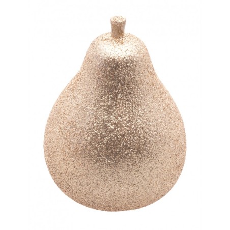 POIRE DE NOEL OR PAILLETTE DIA 5.5 CM X 8,5 CM DE HAUT