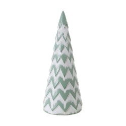 SAPIN BOIS SUMMIT BICOLORE VERT TENDRE / BLANC DIA 13,5CM X 35CM