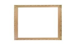 CADRE BOIS OR MOULURE 57 CM X 67 CM