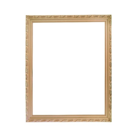 CADRE BOIS OR MOULURE 57 CM X 67 CM