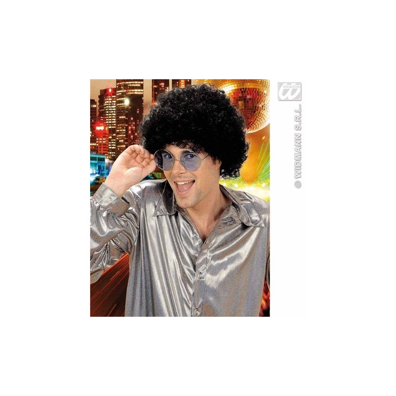 PERRUQUE NOIR 70'S DISCO FASHION  PERRUQUE NOIR 70'S DISCO FASHION