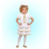 DEGUISEMENT ENFANT ANGE BLANC ET OR JUPON FROU FROU TAILLE 3/4 ANS
