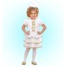 DEGUISEMENT ENFANT ANGE BLANC ET OR JUPON FROU FROU TAILLE 3/4 ANS