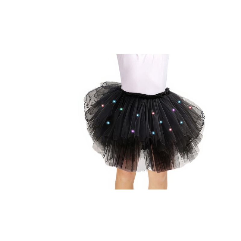 TUTU NOIR AVEC DES LEDS 