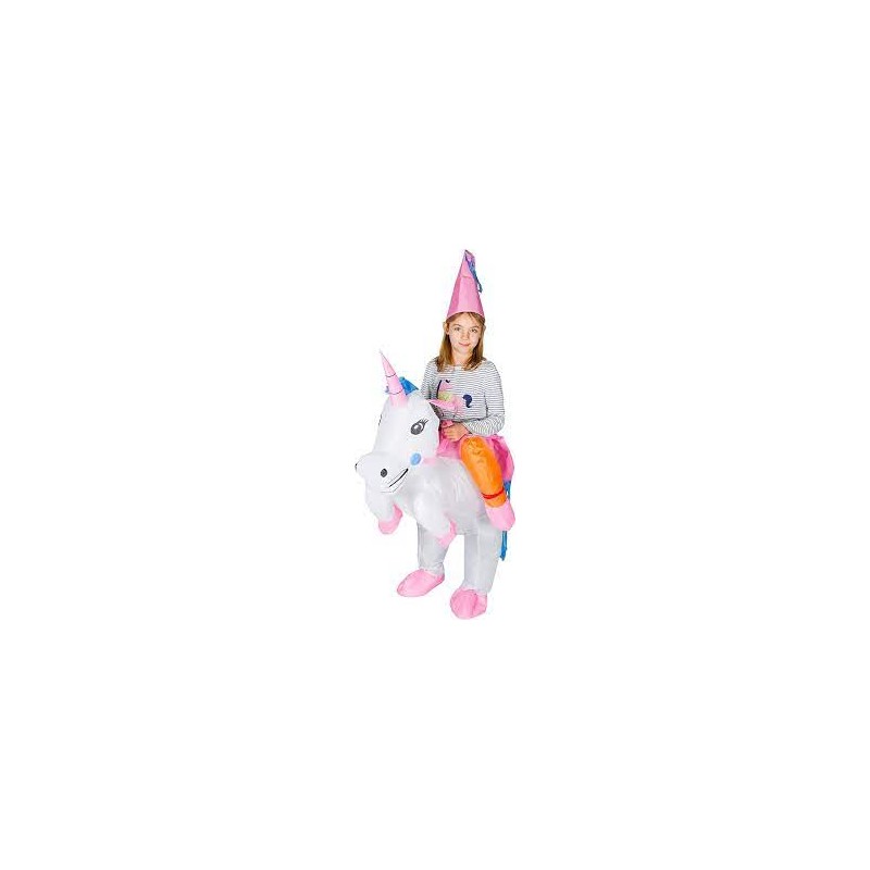 DEGUISEMENT  LICORNE  GONFLABLE ENFANT TAILLE 120-150 CM 