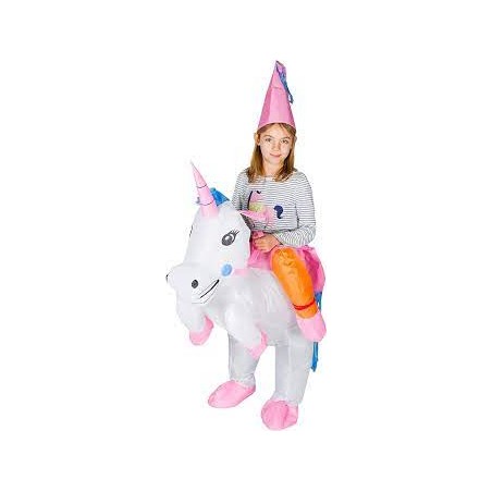 DEGUISEMENT  LICORNE  GONFLABLE ENFANT TAILLE 120-150 CM 