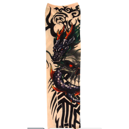 MANCHE TATOUAGE ROCK ADULTE