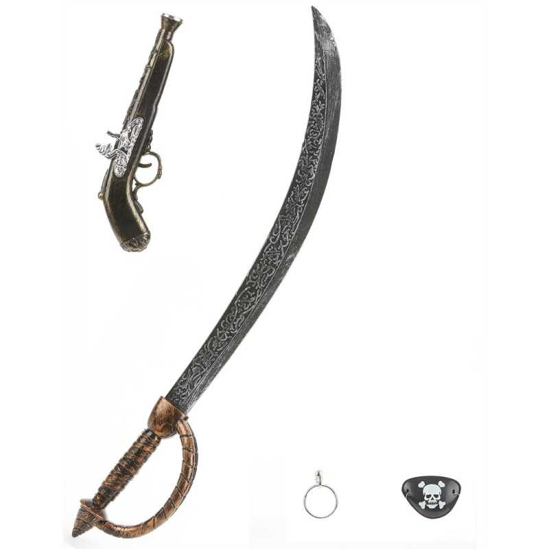KIT DE PIRATE ARMES EN PLASTIQUE 