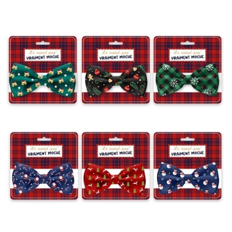 NOEUD PAPILLON NOEL AVEC DIFFERENTS MOTIFS