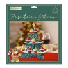 PRESENTOIR A CUPCAKE THEME NOEL OU HIVER EN FORME DE SAPIN