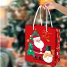 SAC CADEAU GM PERE NOEL SUR FOND ROUGE