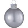 BALLON METALLIQUE BOULE DE NOEL ORBZ XL ARGENT 38 X 50 CM 