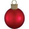 BALLON METALLIQUE  BOULE DE NOEL ORBZ XL  ROUGE 38 X 50 CM 