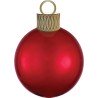 BALLON METALLIQUE BOULE DE NOEL ORBZ XL ROUGE 38 X 50 CM 