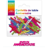 CONFETTIS DE TABLE JOYEUX ANNIVERSAIRE MULTICOLORE