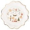 8 ASSIETTES  MERVEILLEUX NOEL GOURMAND THEME NOEL  23 CM 