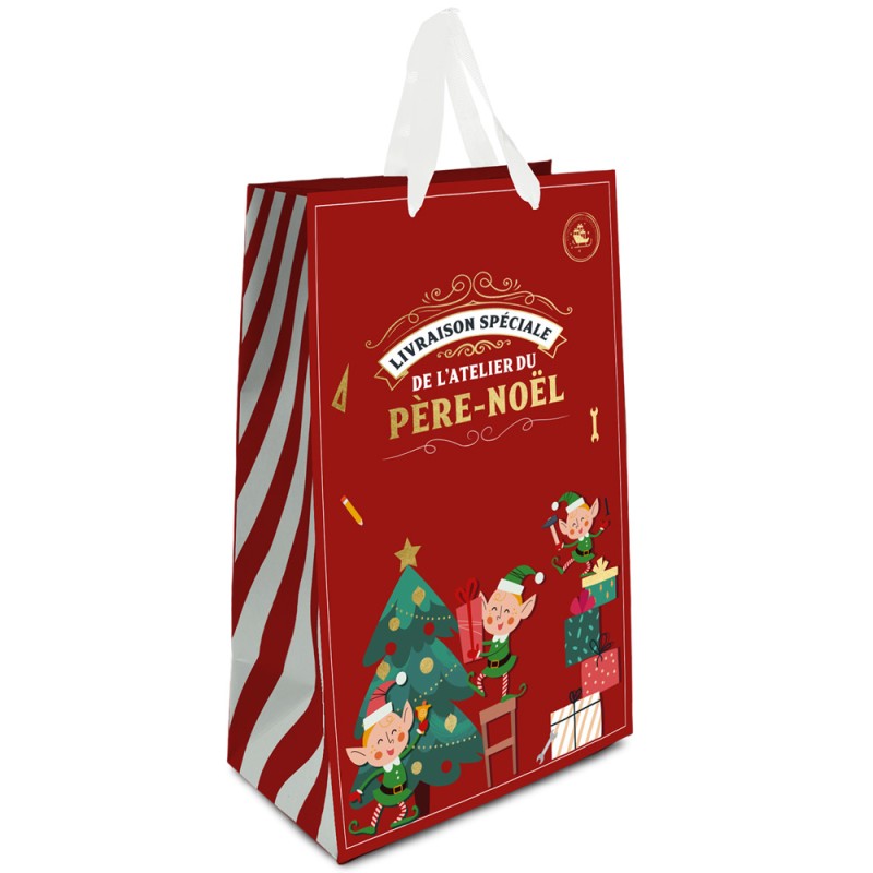 SAC CADEAU OU POCHETTE CADEAU JUMBO PERE NOEL