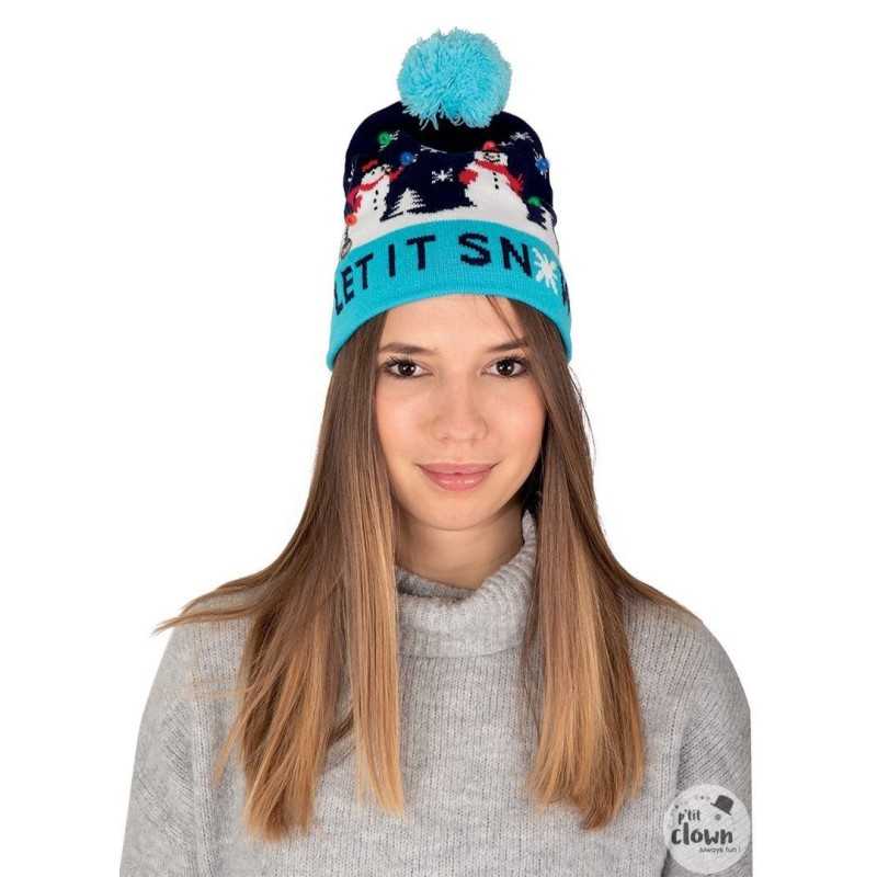 BONNET DE NOEL BLEU