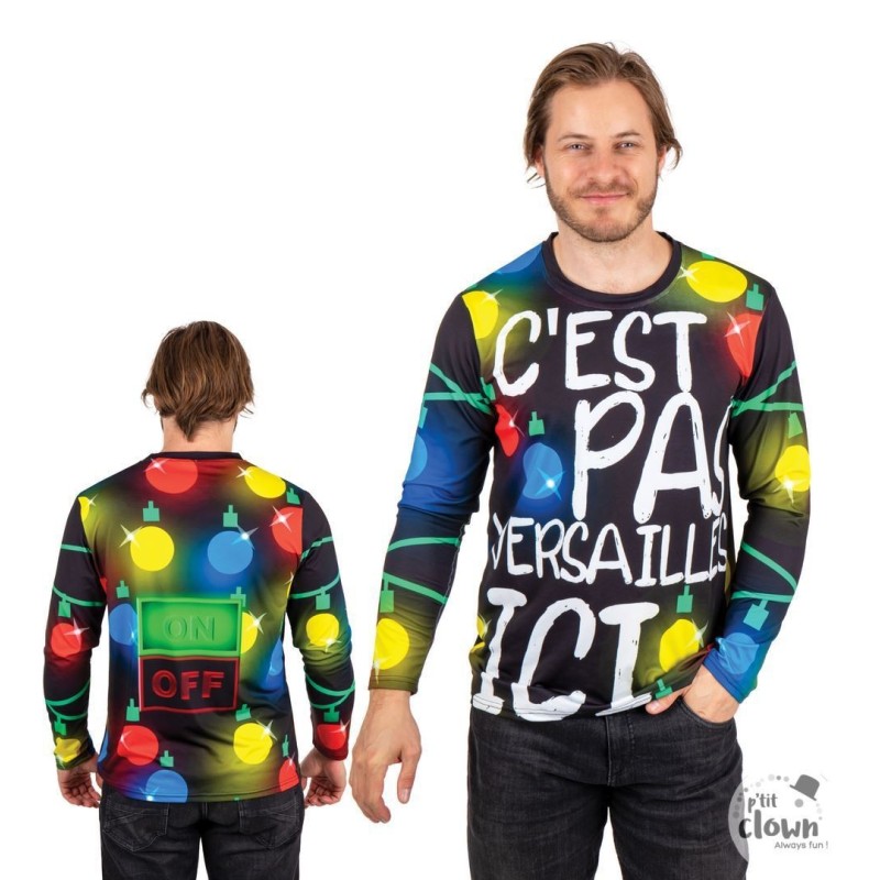 DEGUISEMENT PULL DE NOEL ( C'EST PAS VERSAILLE ICI ) TAILLE S-M DEGUISEMENT PULL DE NOEL ( C'EST PAS VERSAILLE ICI ) TAILLE S-M