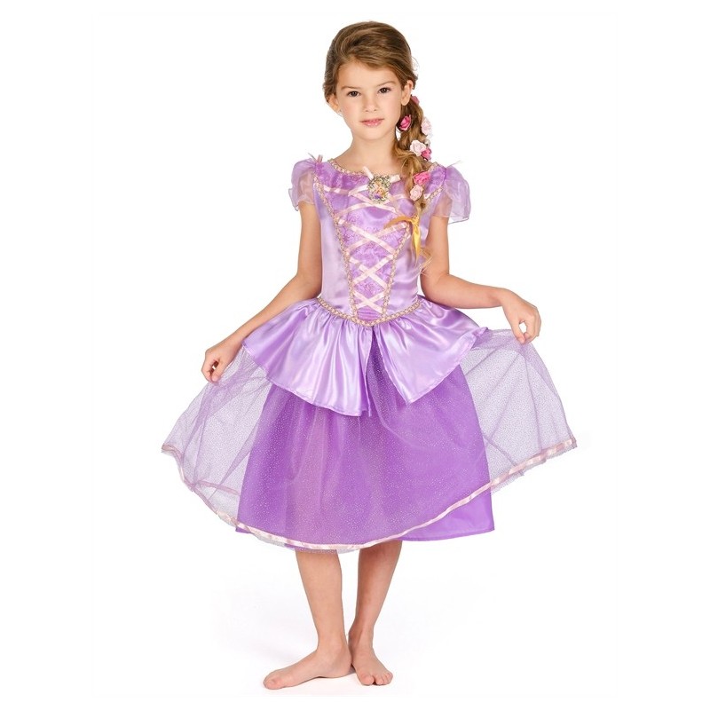 DEGUISEMENT FILLE PRINCESSE RAIPONCE DE LUXE TAILLE 7-8 ANS 