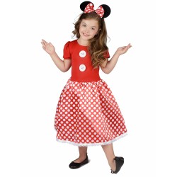 DEGUISEMENT SOURIS FILLE MINNIE ROUGE TAILLE 7-8 ANS