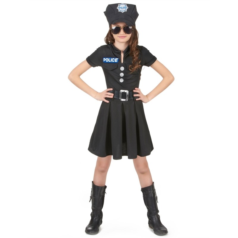 DEGUISEMENT POLICIERE ROBE NOIRE TAILLE 4-6 ANS DEGUISEMENT POLICIERE ROBE NOIRE TAILLE 4-6 ANS