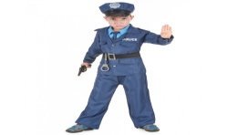 DEGUISEMENT POLICIER BLEU TAILLE 4-6 ANS