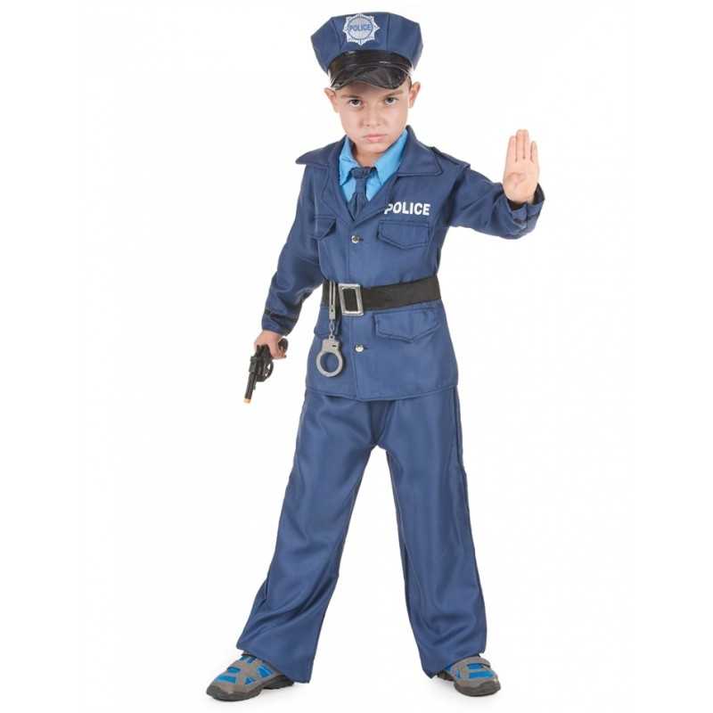DEGUISEMENT POLICIER BLEU TAILLE 4-6 ANS