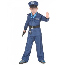 DEGUISEMENT POLICIER BLEU TAILLE 10-12 ANS
