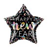 BALLON METALLIQUE ETOILE 51CM HAPPY NEW YEAR 