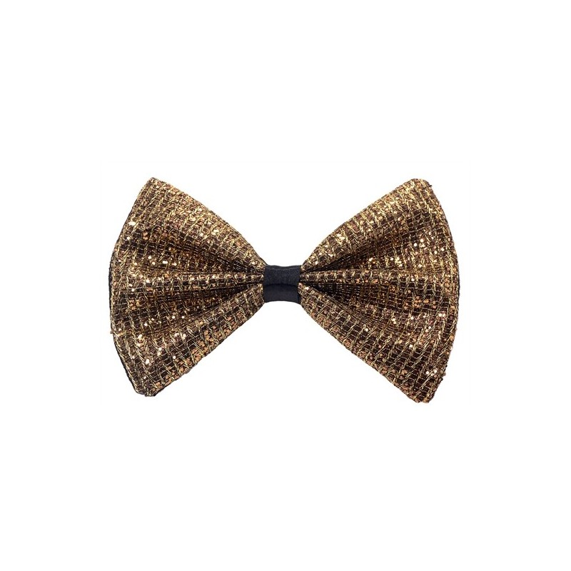 NOEUD PAPILLON NOIR ET OR  NOEUD PAPILLON NOIR ET OR