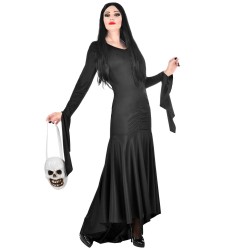 DEGUISEMENT FILLE PRINCESSE NOIR (MORTICIA ) TAILLE XL