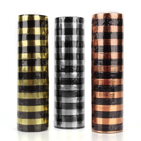 LOT DE 3 SERPENTINS OR NOIR ROSE GOLD NOIR ARENT NOIR 