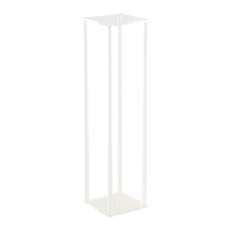 SUPPORT PLEXIGLAS CARRE 20 CM X 20 CM X 80 CM 
